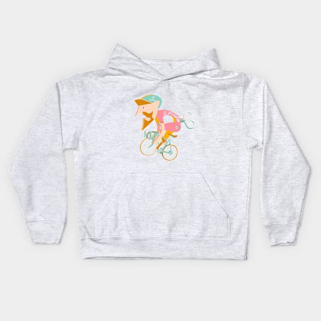 le Tour de France pirate Kids Hoodie by son dorock